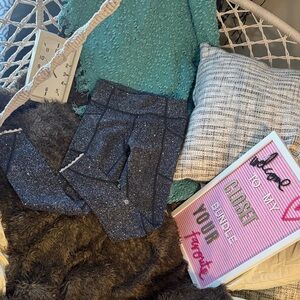 lululemon athletica Black and Gray Leggings